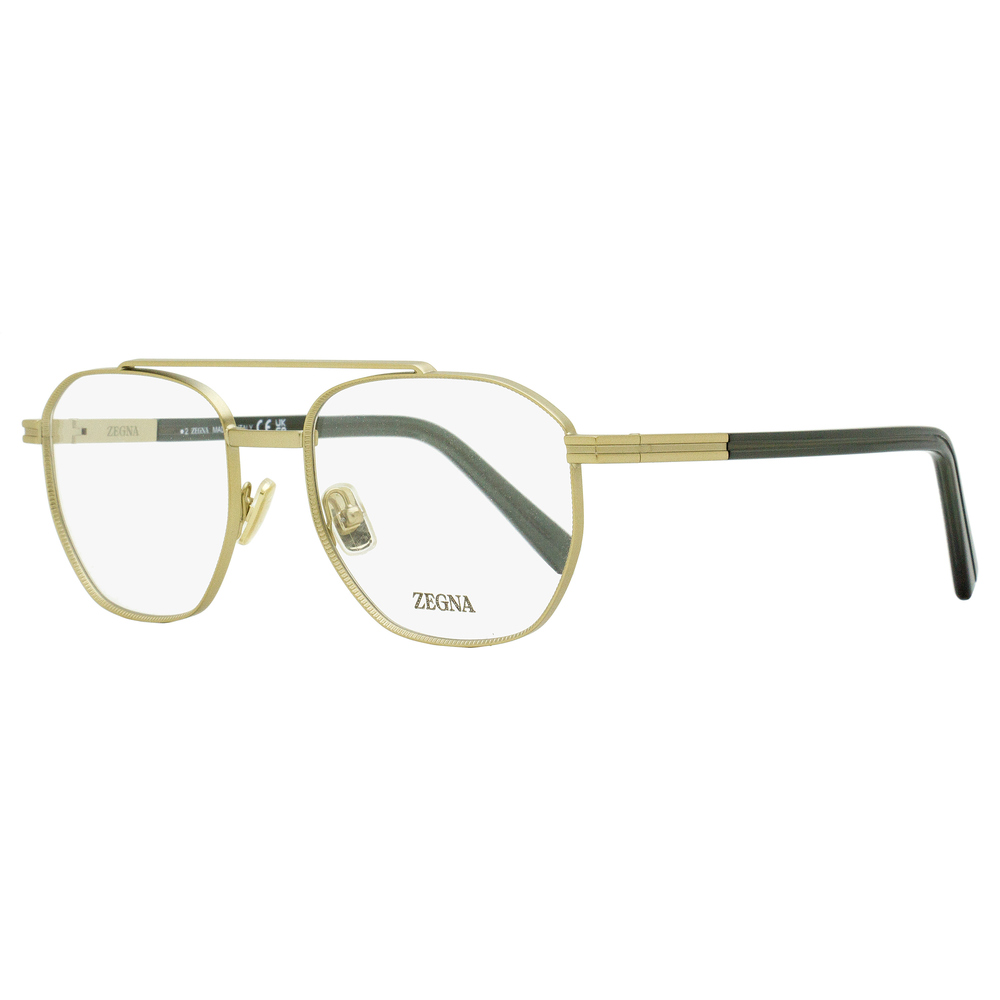 Zegna Geometric Pilot Eyeglasses EZ5285 035 Matte Bronze 53mm